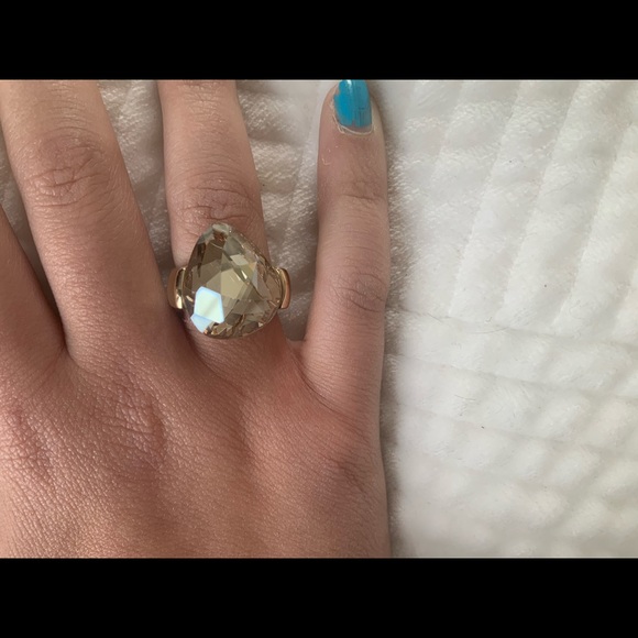 Swarovski gold crystal ring - Picture 2 of 8